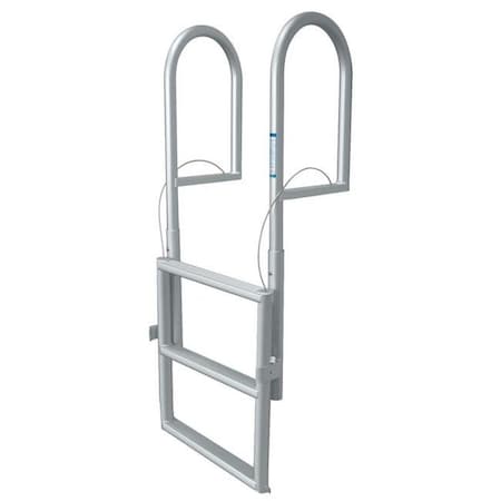 Jif Marine JIF MARINE DJX7 7-Step Standard Lift Dock Ladder - Anodized Aluminum DJX7